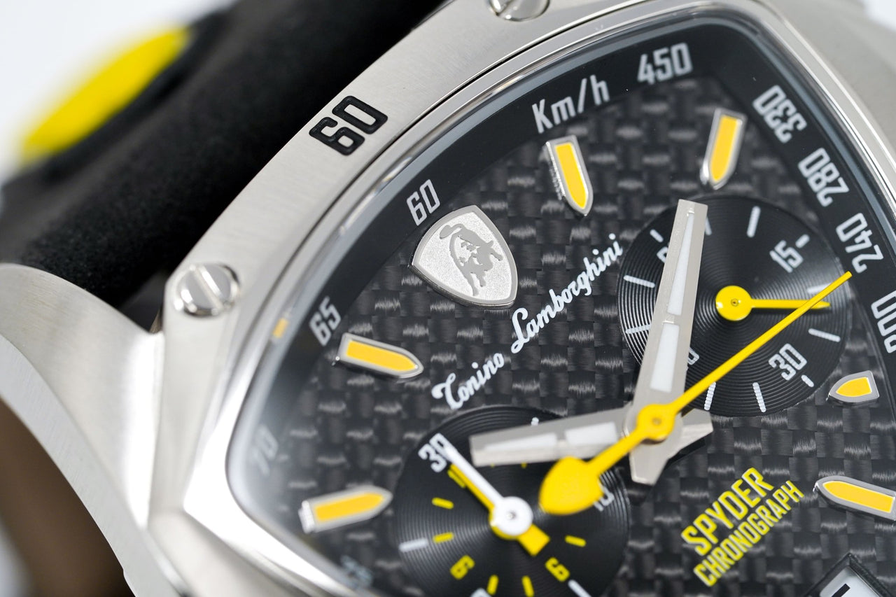 Tonino Lamborghini Men's Chronograph Watch New Spyder Yellow TLF-A13-2 - Watches & Crystals
