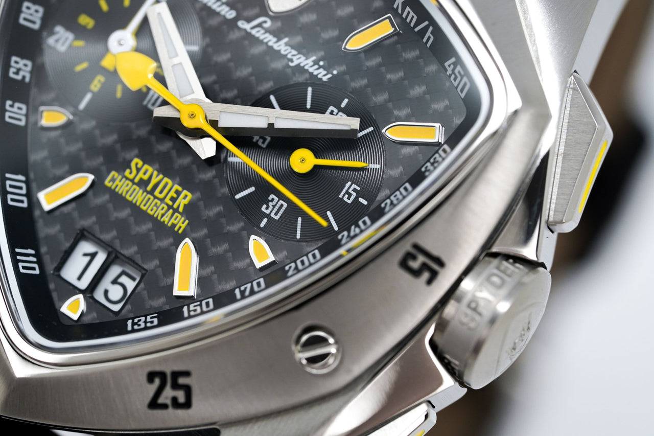 Tonino Lamborghini Men's Chronograph Watch New Spyder Yellow TLF-A13-2 - Watches & Crystals
