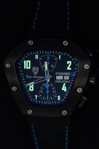 Thumbnail for Tonino Lamborghini Spyderleggero Chronograph Day Date Blue - Watches & Crystals