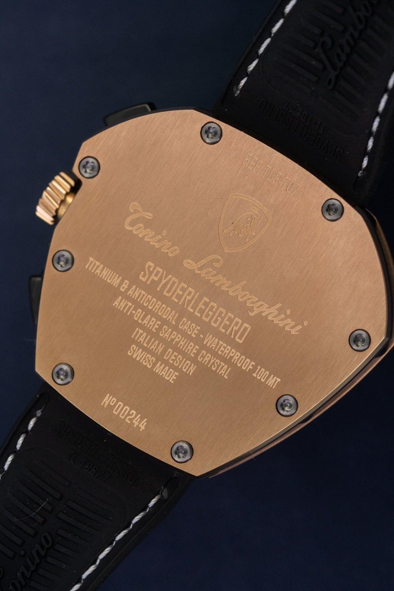 Tonino Lamborghini Spyderleggero Chronograph Day Date IP Rose Gold - Watches & Crystals