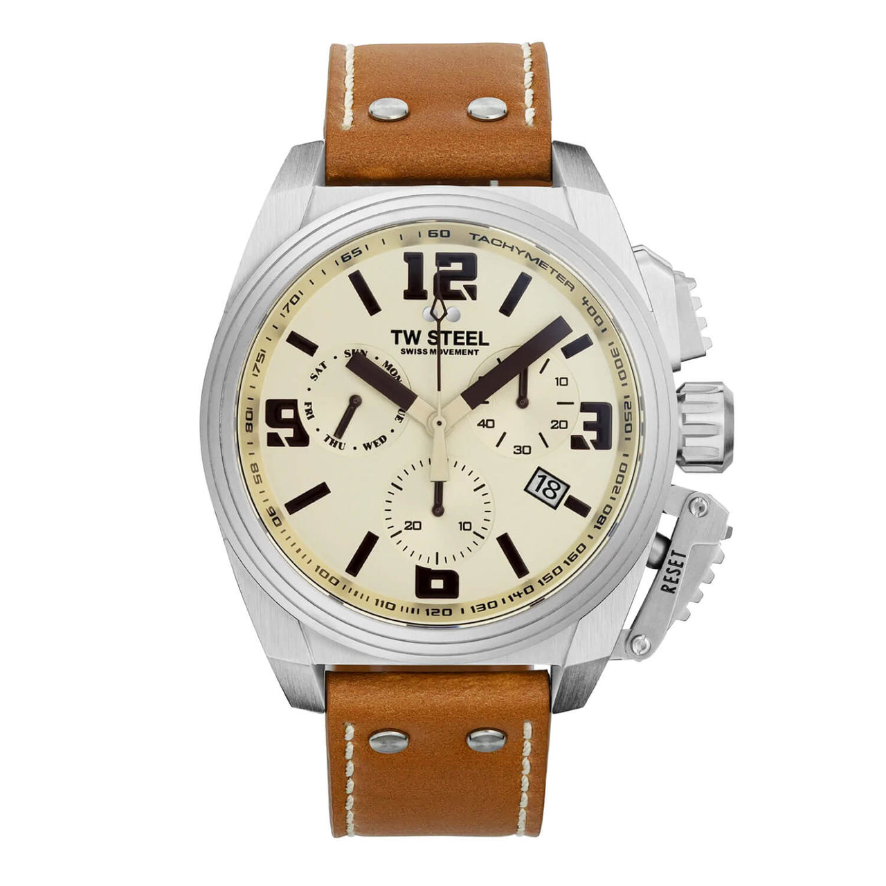 TW Steel Watch Swiss Canteen TW1110 Cream - Watches & Crystals
