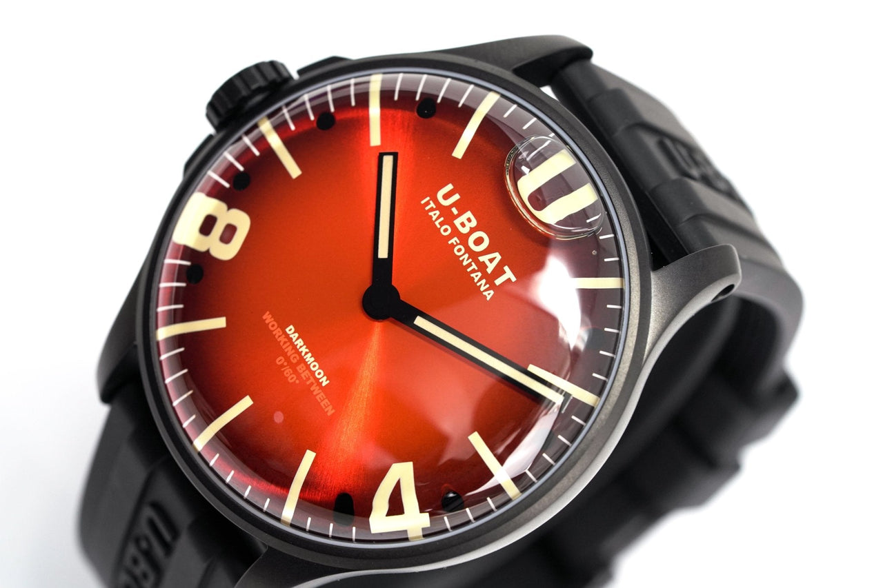 U-Boat Darkmoon 44 Cardinal Red IP Black - 2022 EDITION 8697/B - Watches & Crystals
