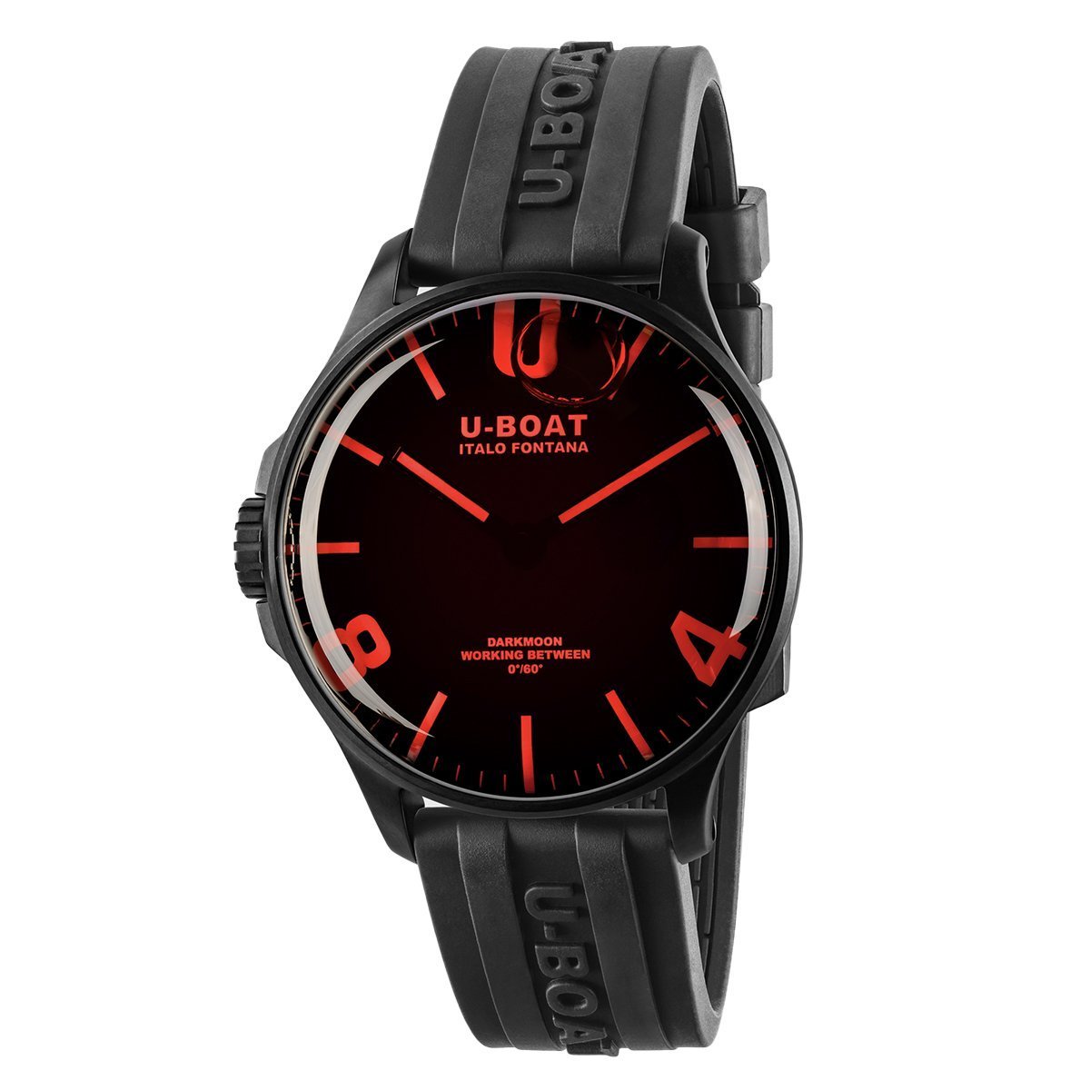 U-Boat Darkmoon 44 Red Sapphire IP Black - 2021 EDITION 8466/B - Watches & Crystals