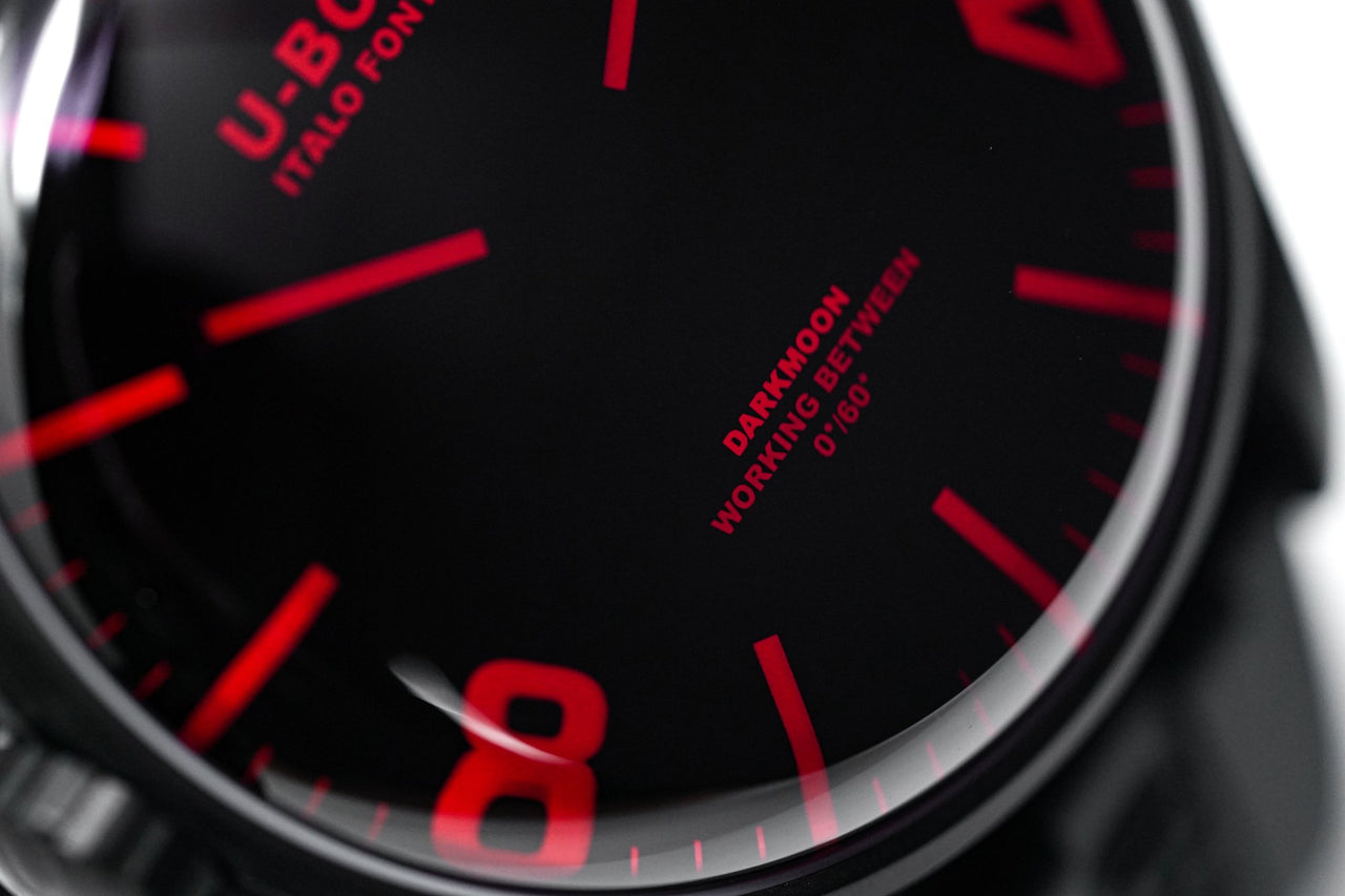 U-Boat Darkmoon 44 Red Sapphire IP Black - 2021 EDITION 8466/B - Watches & Crystals