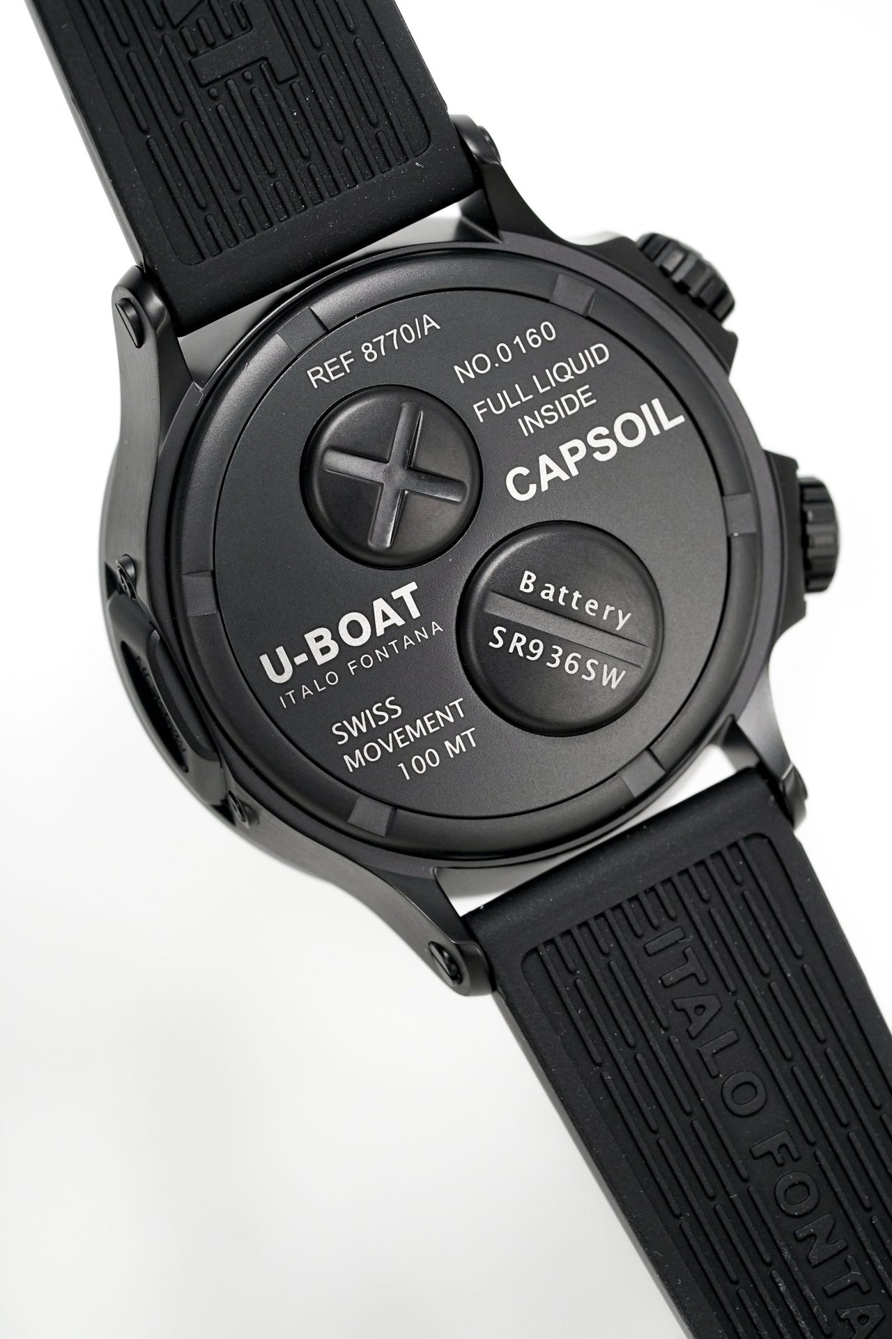 U-Boat Watch Capsoil Doppiotempo 45 Black DLC 8770/A - Watches & Crystals