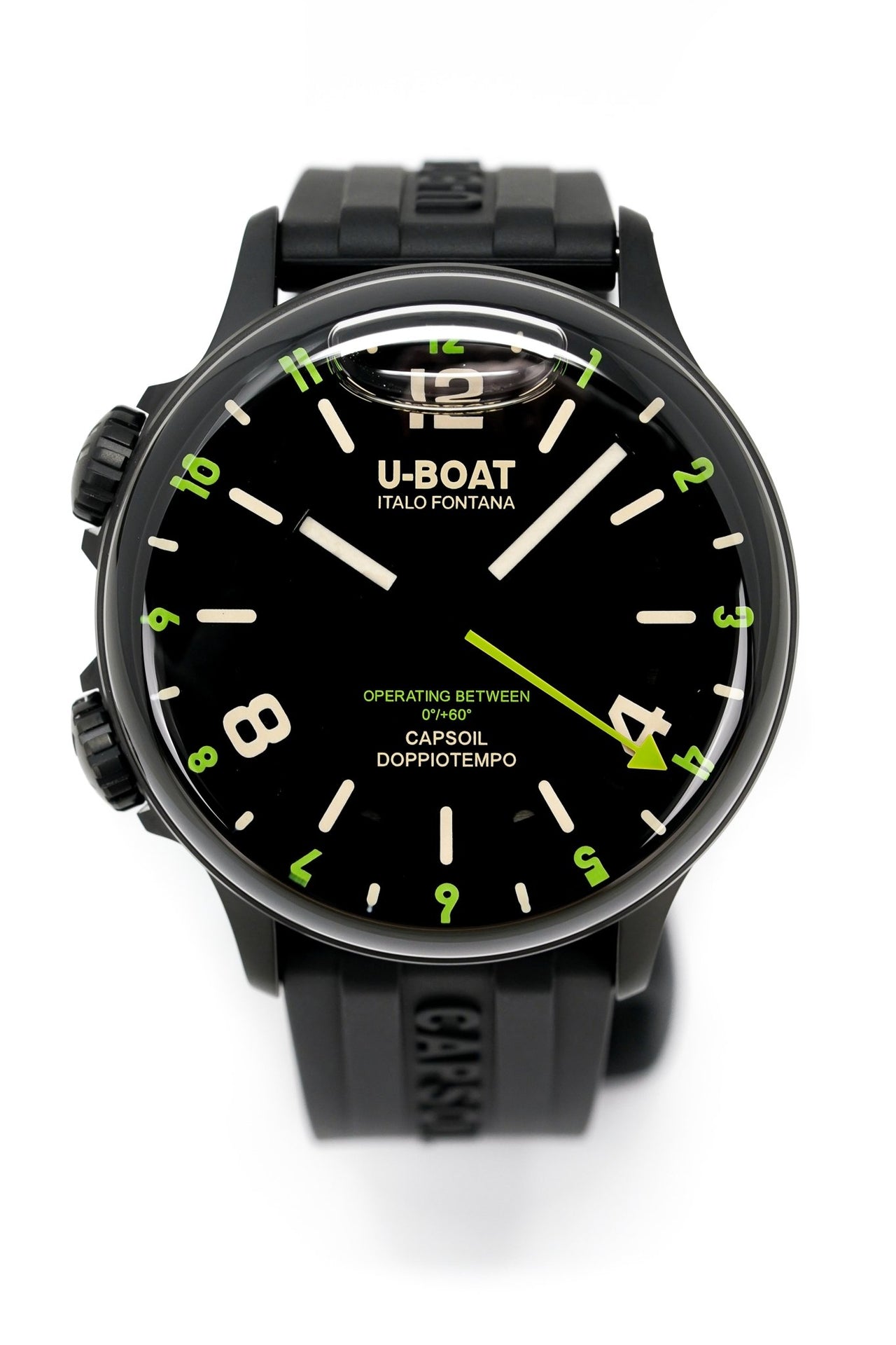 U-Boat Watch Capsoil Doppiotempo 45 DLC Green Rehaut 8840/A - Watches & Crystals