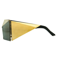 Thumbnail for United Nude Sunglasses Special Gold Black With Gold Yellow Mirror Lenses Category 3 UN1C3SUN - Watches & Crystals