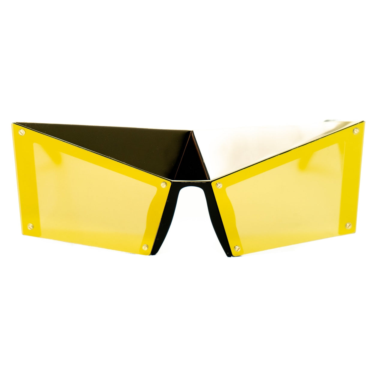 United Nude Sunglasses Special Gold Black With Gold Yellow Mirror Lenses Category 3 UN1C3SUN - Watches & Crystals