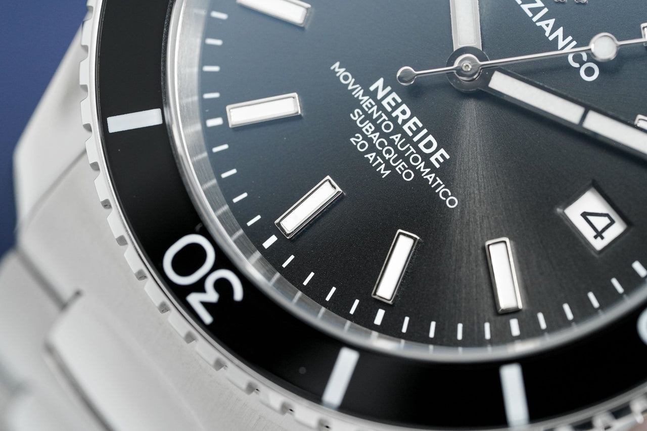 Venezianico Automatic Watch Nereide Canova Bracelet Black 3321504C - Watches & Crystals