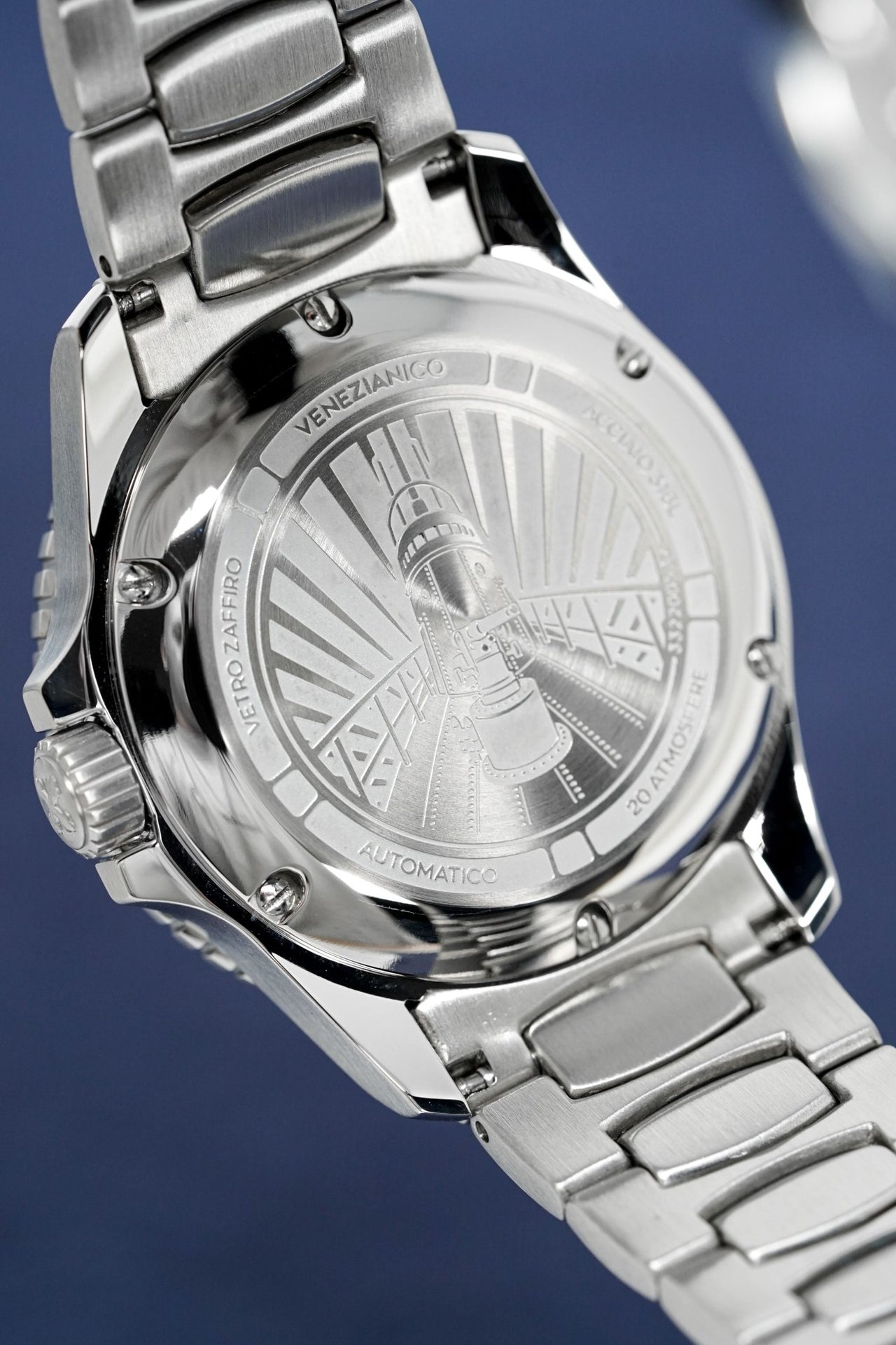 Venezianico Automatic Watch Nereide Canova Bracelet Black 3321504C - Watches & Crystals