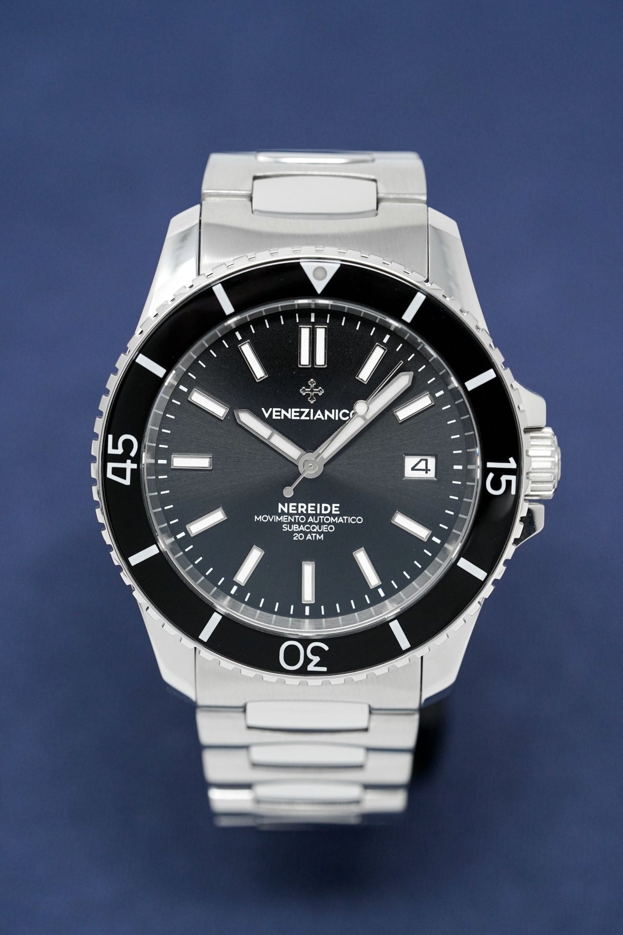 Venezianico Automatic Watch Nereide Canova Bracelet Black 3321504C - Watches & Crystals