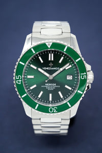 Thumbnail for Venezianico Automatic Watch Nereide Canova Bracelet Green 3321501C - Watches & Crystals