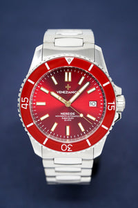 Thumbnail for Venezianico Automatic Watch Nereide Canova Bracelet Red 3321503C - Watches & Crystals