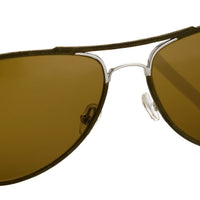 Thumbnail for Veronique Branquinho Sunglasses Brown Leather With Brown Lenses Category 3 VB1C2SUN - Watches & Crystals