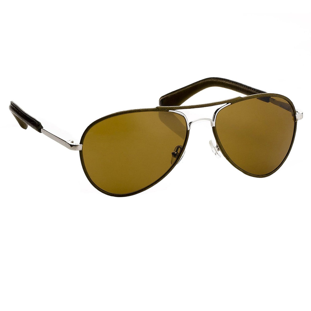 Veronique Branquinho Sunglasses Brown Leather With Brown Lenses Category 3 VB1C2SUN - Watches & Crystals