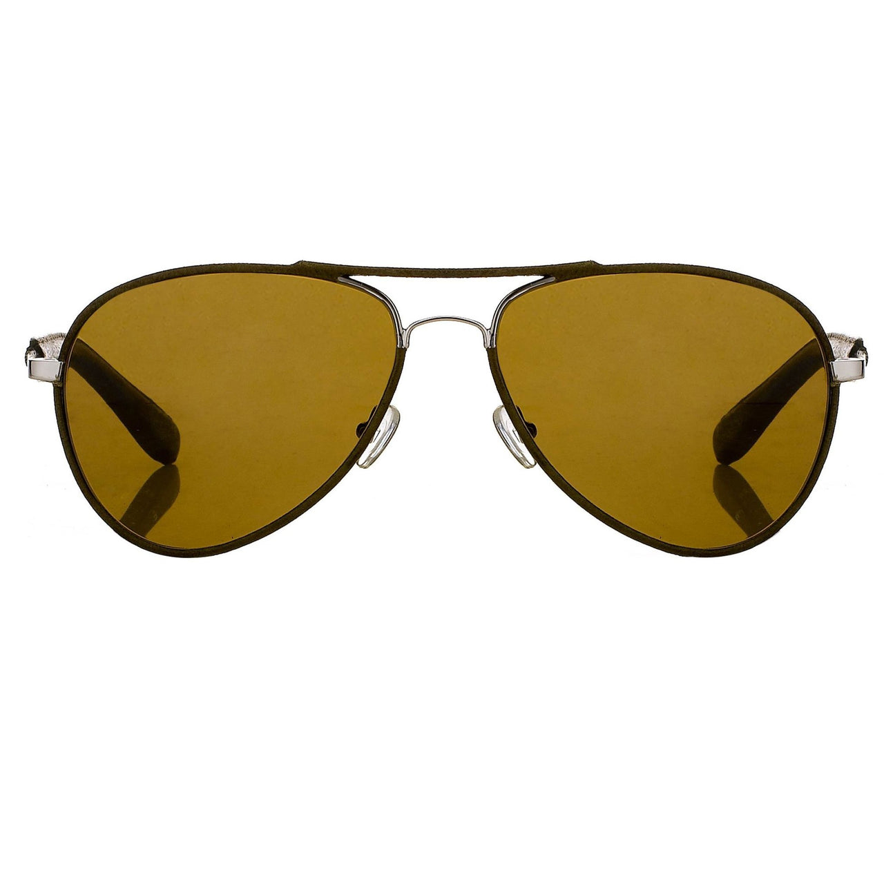 Veronique Branquinho Sunglasses Brown Leather With Brown Lenses Category 3 VB1C2SUN - Watches & Crystals