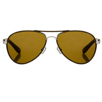 Thumbnail for Veronique Branquinho Sunglasses Brown Leather With Brown Lenses Category 3 VB1C2SUN - Watches & Crystals