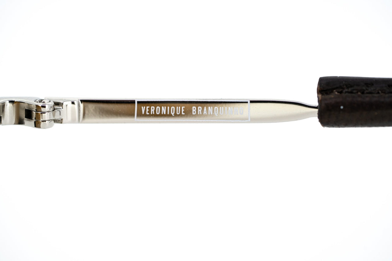 Veronique Branquinho Sunglasses Brown Leather With Brown Lenses Category 3 VB1C2SUN - Watches & Crystals