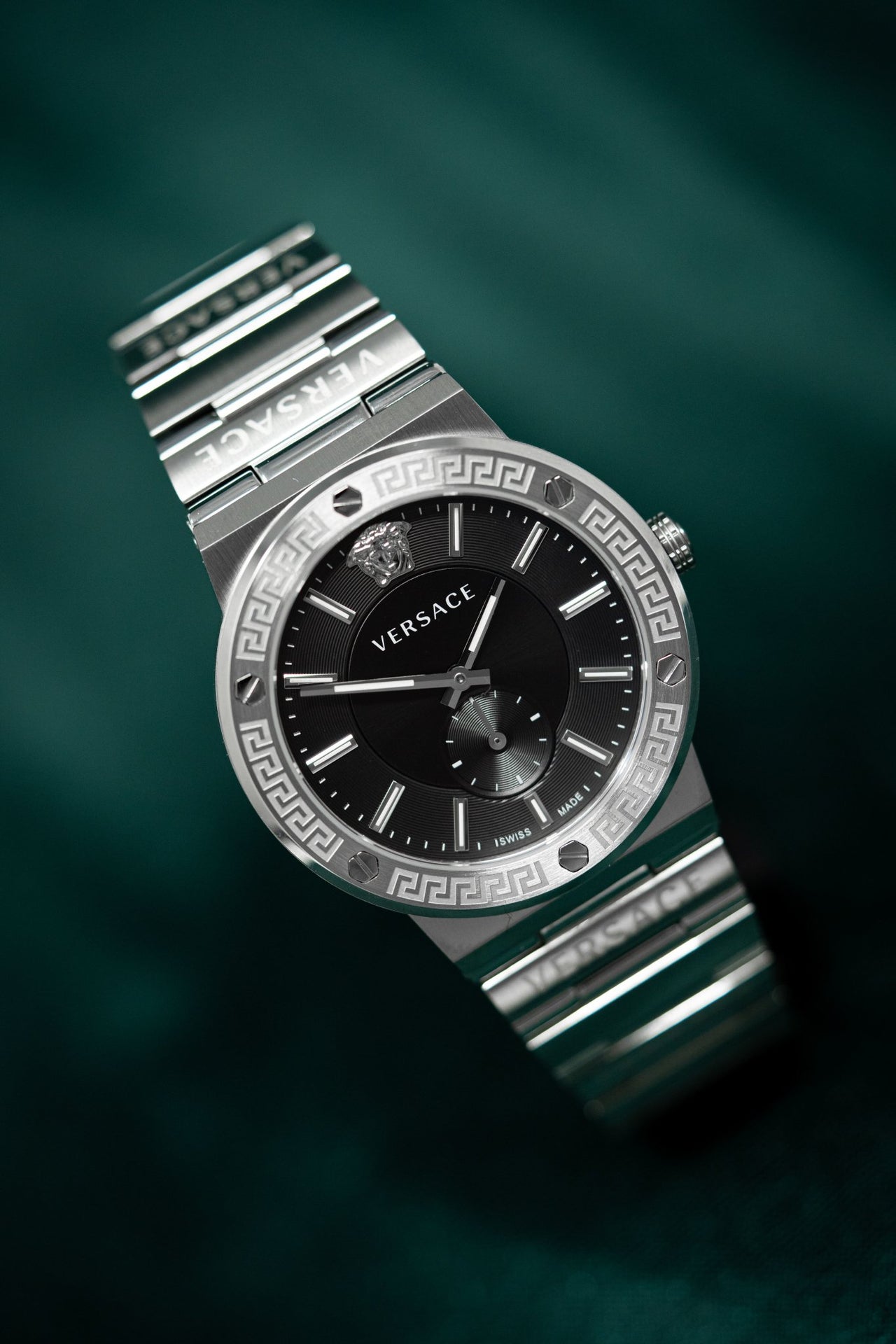 Versace Greca Logo Small Seconds - Watches & Crystals