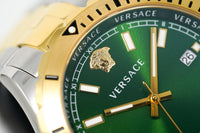 Thumbnail for Versace Hellenyium 42mm Two Tone Green VE3A00720 - Watches & Crystals