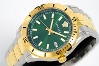 Thumbnail for Versace Hellenyium 42mm Two Tone Green VE3A00720 - Watches & Crystals