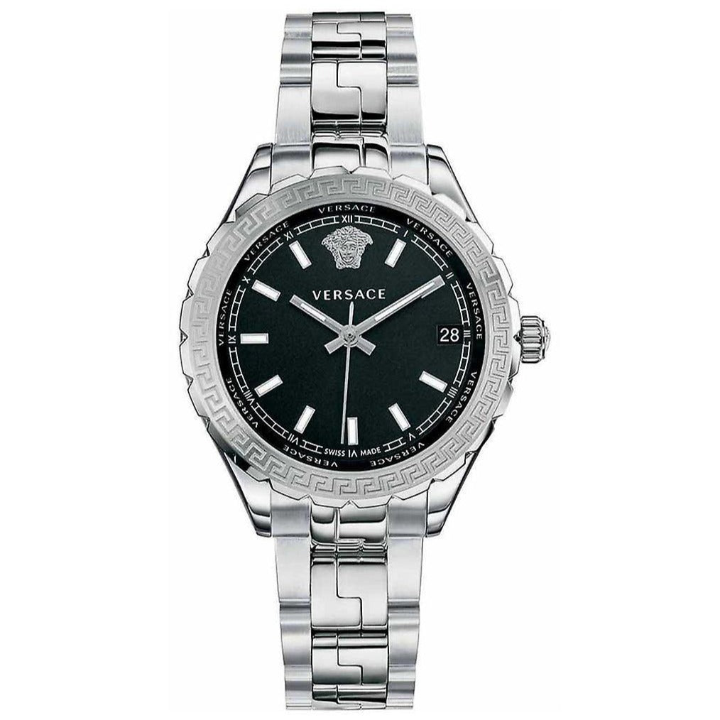 Versace black dial watch Clearance