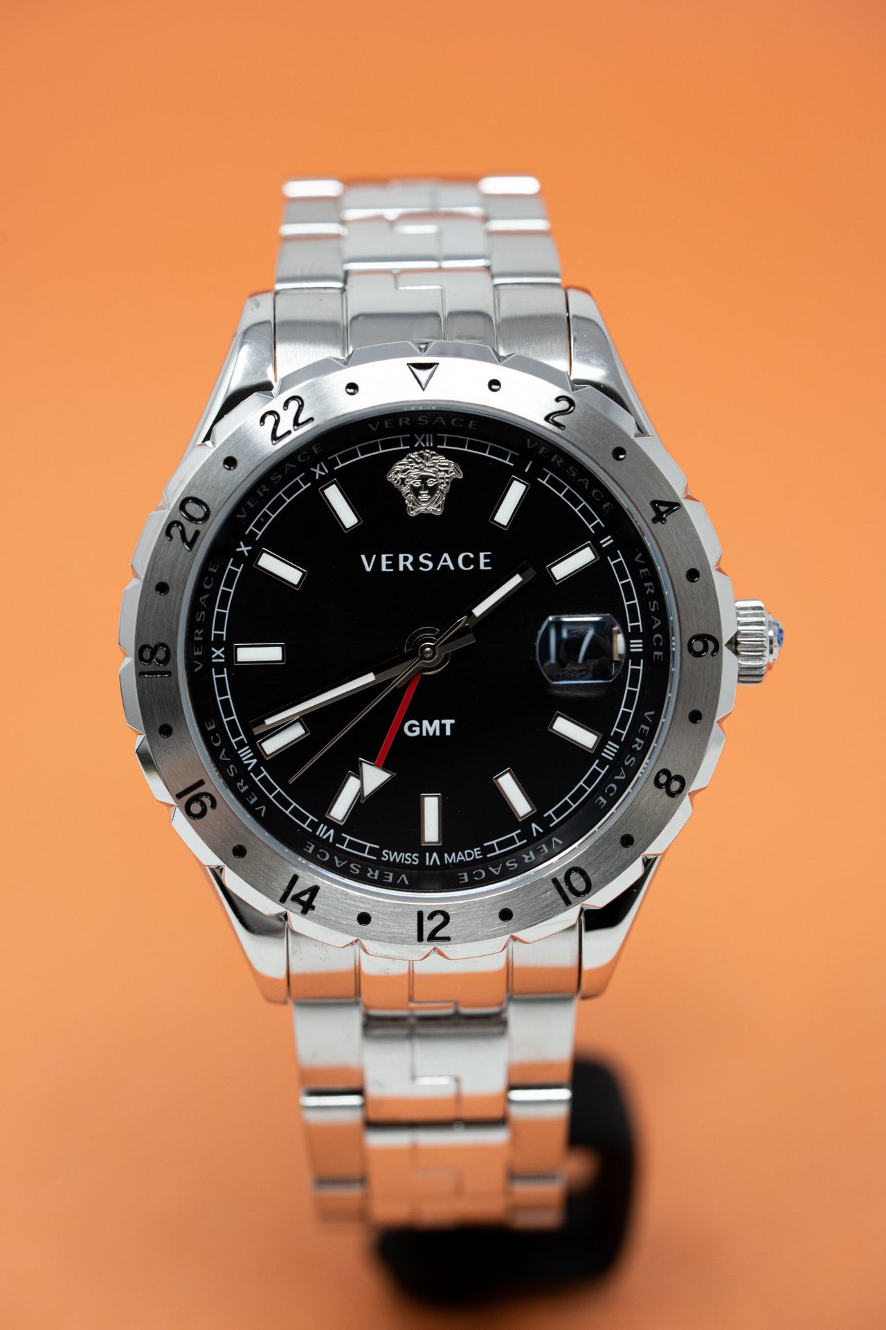 Versace Hellenyium GMT Black - Watches & Crystals