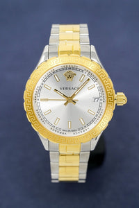 Thumbnail for Versace Ladies Hellenyium Two-Tone Silver V12030015 - Watches & Crystals
