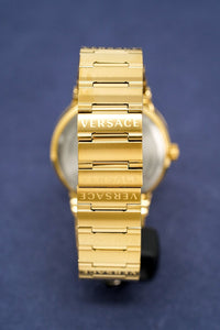 Thumbnail for Versace Ladies Watch Greca Logo Gold Black VEVH00820 - Watches & Crystals
