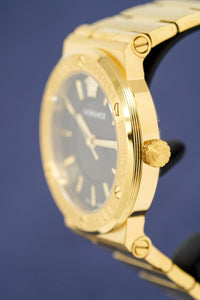 Thumbnail for Versace Ladies Watch Greca Logo Gold Black VEVH00820 - Watches & Crystals