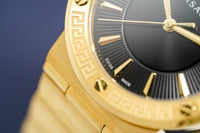 Thumbnail for Versace Ladies Watch Greca Logo Gold Black VEVH00820 - Watches & Crystals