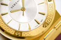 Thumbnail for Versace Ladies Watch Greca Logo Gold Red Leather VEVH00420 - Watches & Crystals