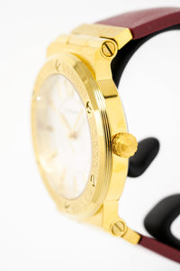 Thumbnail for Versace Ladies Watch Greca Logo Gold Red Leather VEVH00420 - Watches & Crystals