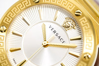 Thumbnail for Versace Ladies Watch Greca Logo Gold Red Leather VEVH00420 - Watches & Crystals
