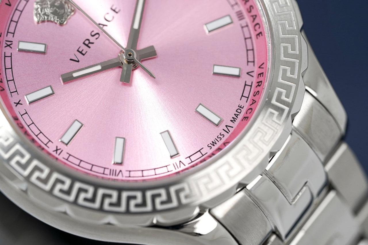 Versace Ladies Watch Hellenyium Pink V12010015 - Watches & Crystals