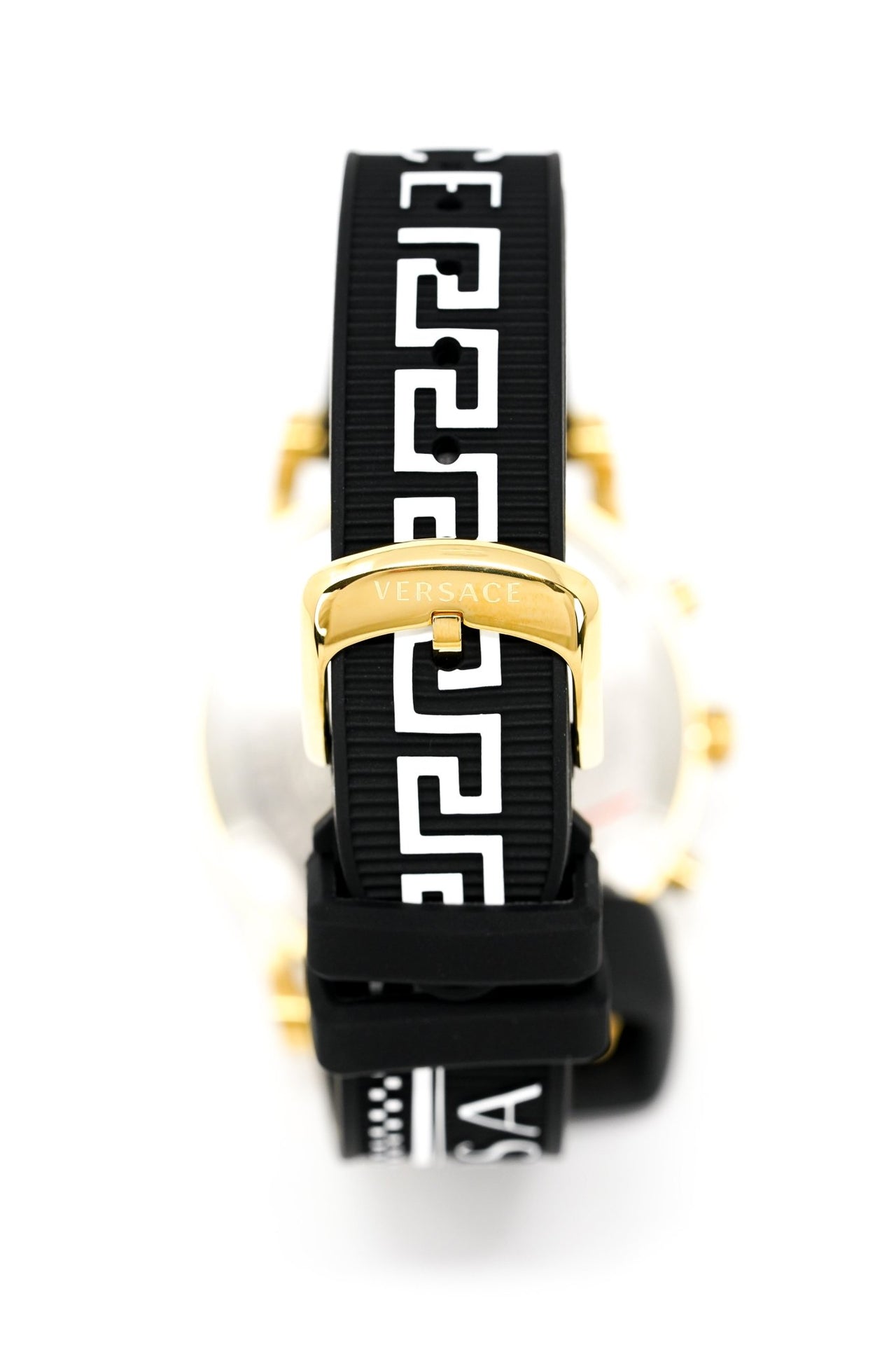 Versace Ladies Watch Sport Tech Chronograph Black Gold VEKB00422 - Watches & Crystals