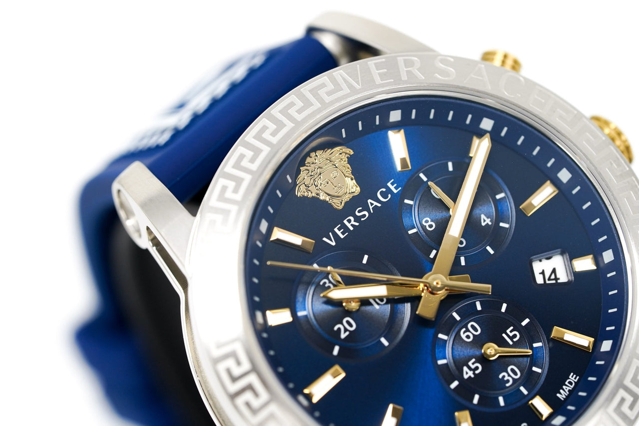 Versace Ladies Watch Sport Tech Chronograph Blue VEKB00222 - Watches & Crystals