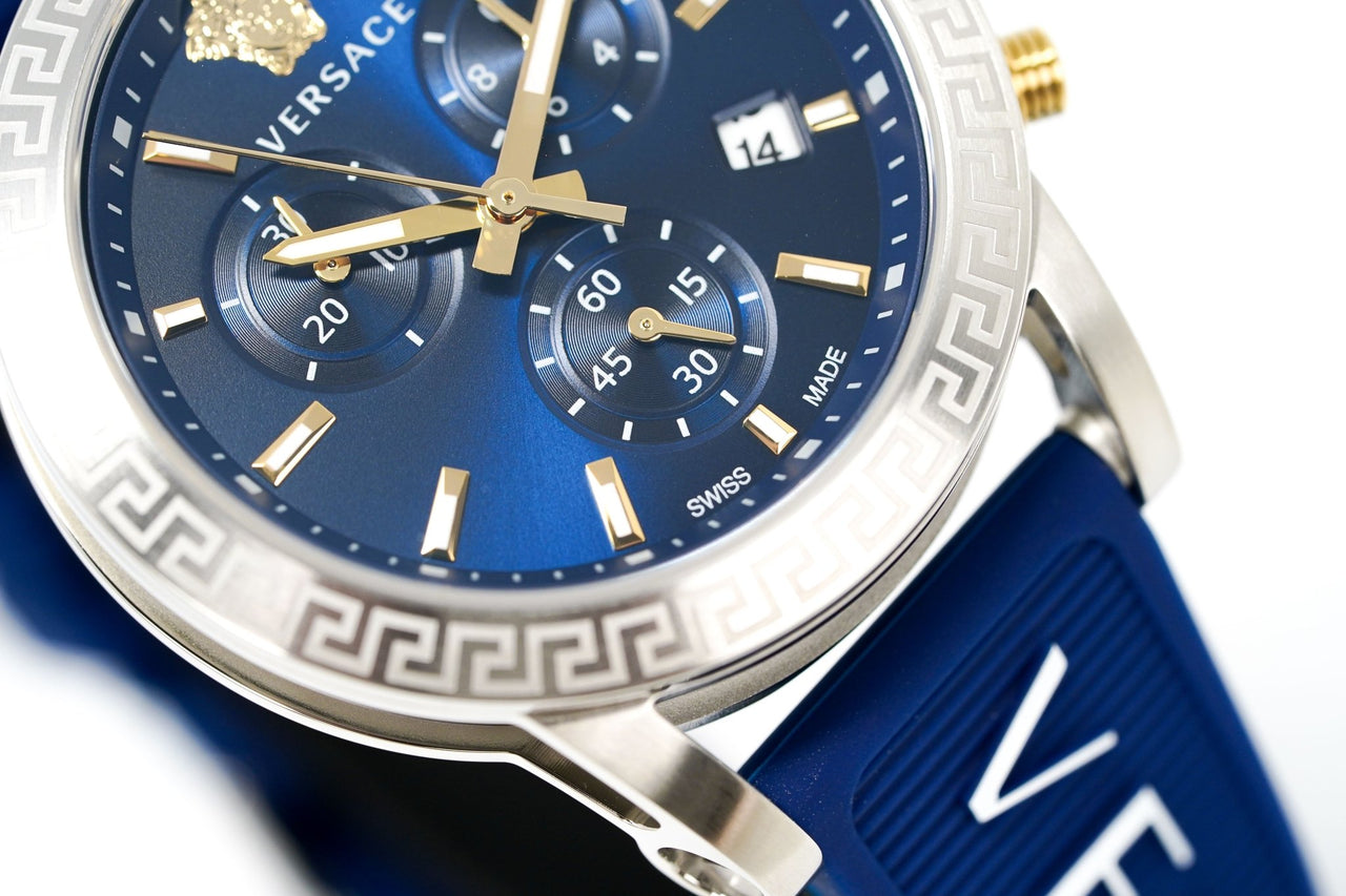 Versace Ladies Watch Sport Tech Chronograph Blue VEKB00222 - Watches & Crystals