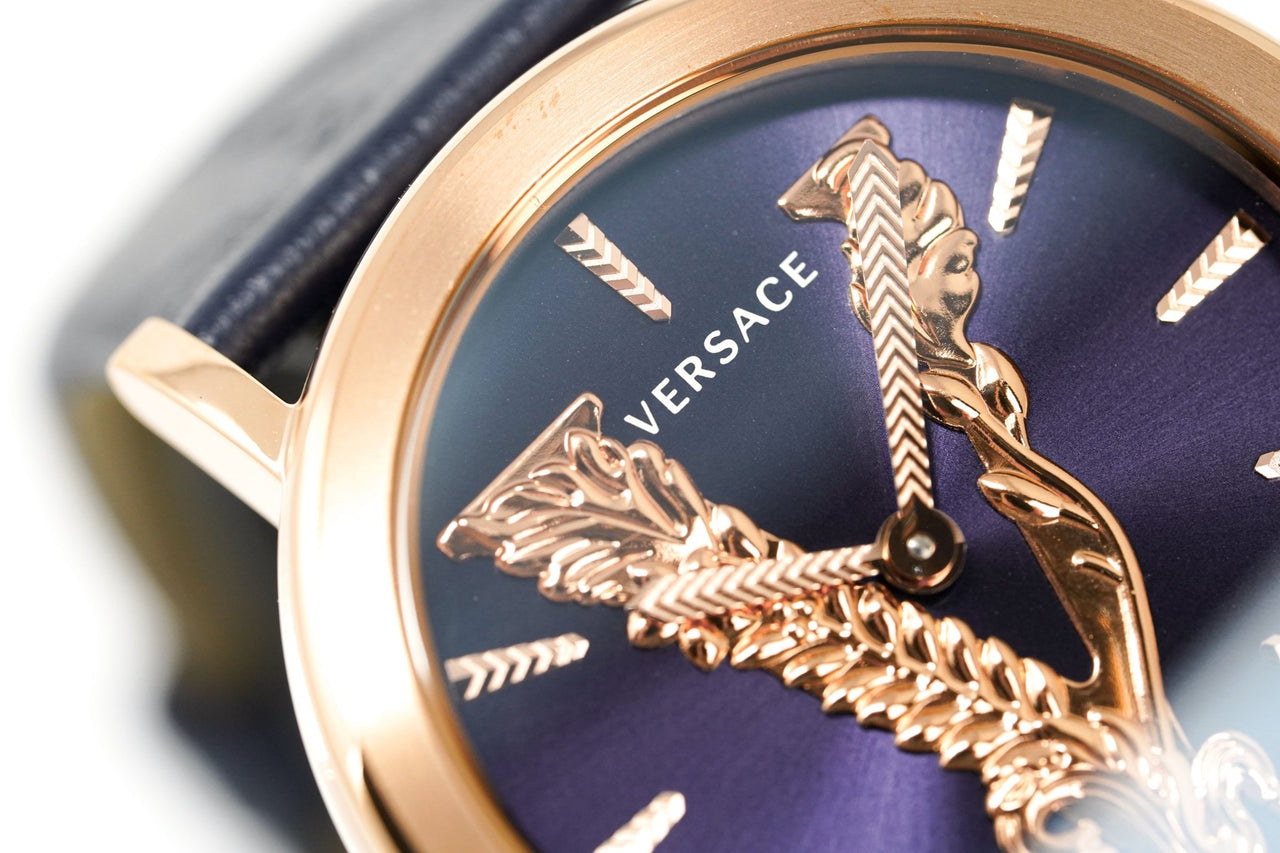 Versace Ladies Watch Virtus Blue IP Gold VERI00420 - Watches & Crystals