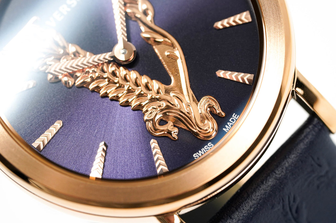 Versace Ladies Watch Virtus Blue IP Gold VERI00420 - Watches & Crystals