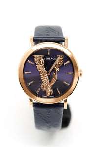 Thumbnail for Versace Ladies Watch Virtus Blue IP Gold VERI00420 - Watches & Crystals