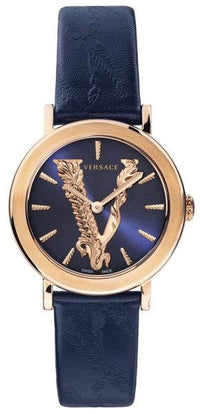 Thumbnail for Versace Ladies Watch Virtus Blue IP Gold VERI00420 - Watches & Crystals