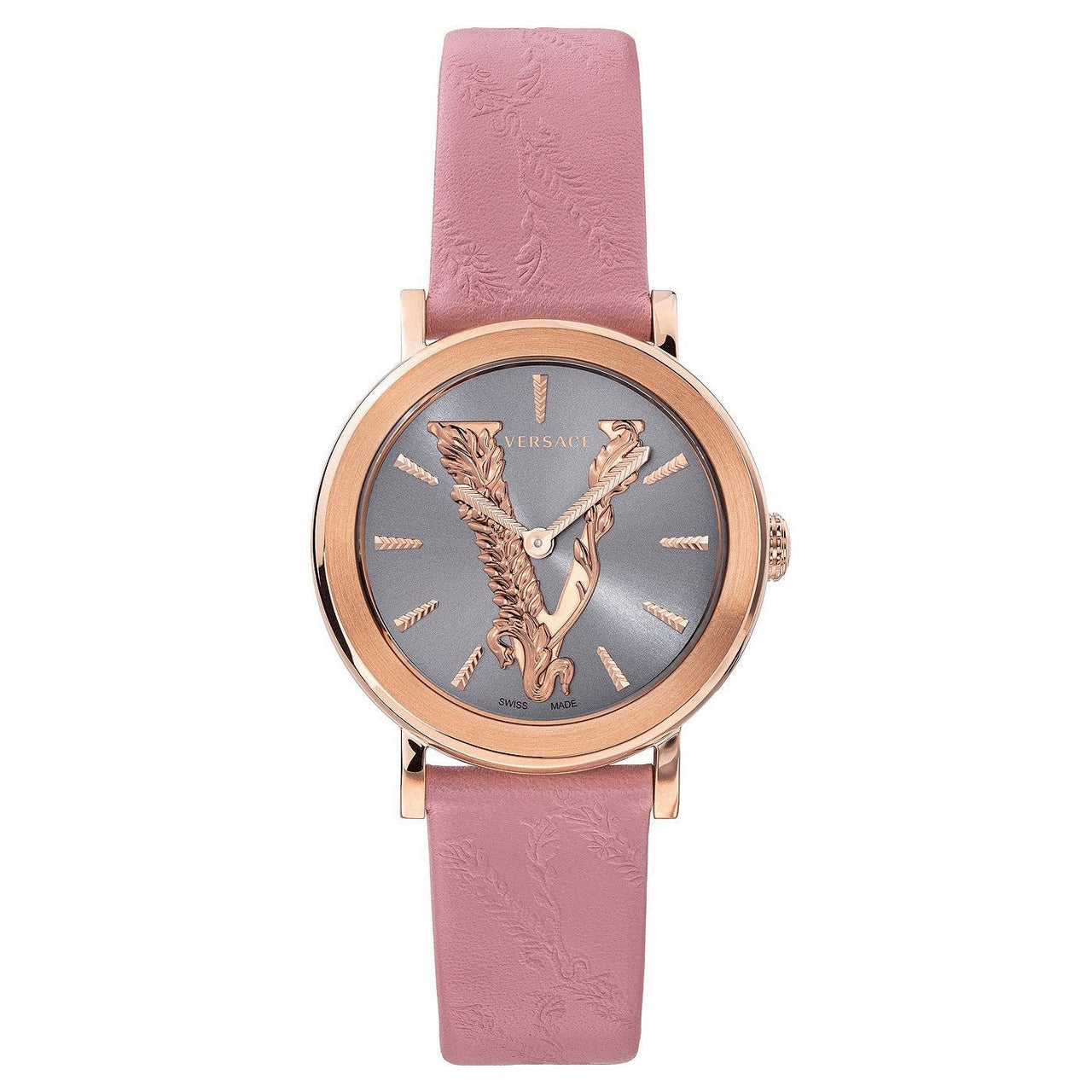 Versace Ladies Watch Virtus IP Rose Gold Pink VEHC00319 - Watches & Crystals