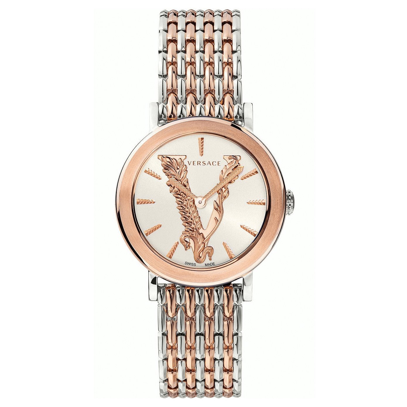Versace Ladies Watch Virtus Two-Tone Rose Gold VEHC00519 - Watches & Crystals
