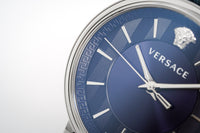 Thumbnail for Versace Men's V-Circle Watch Blue VE5A00120 - Watches & Crystals