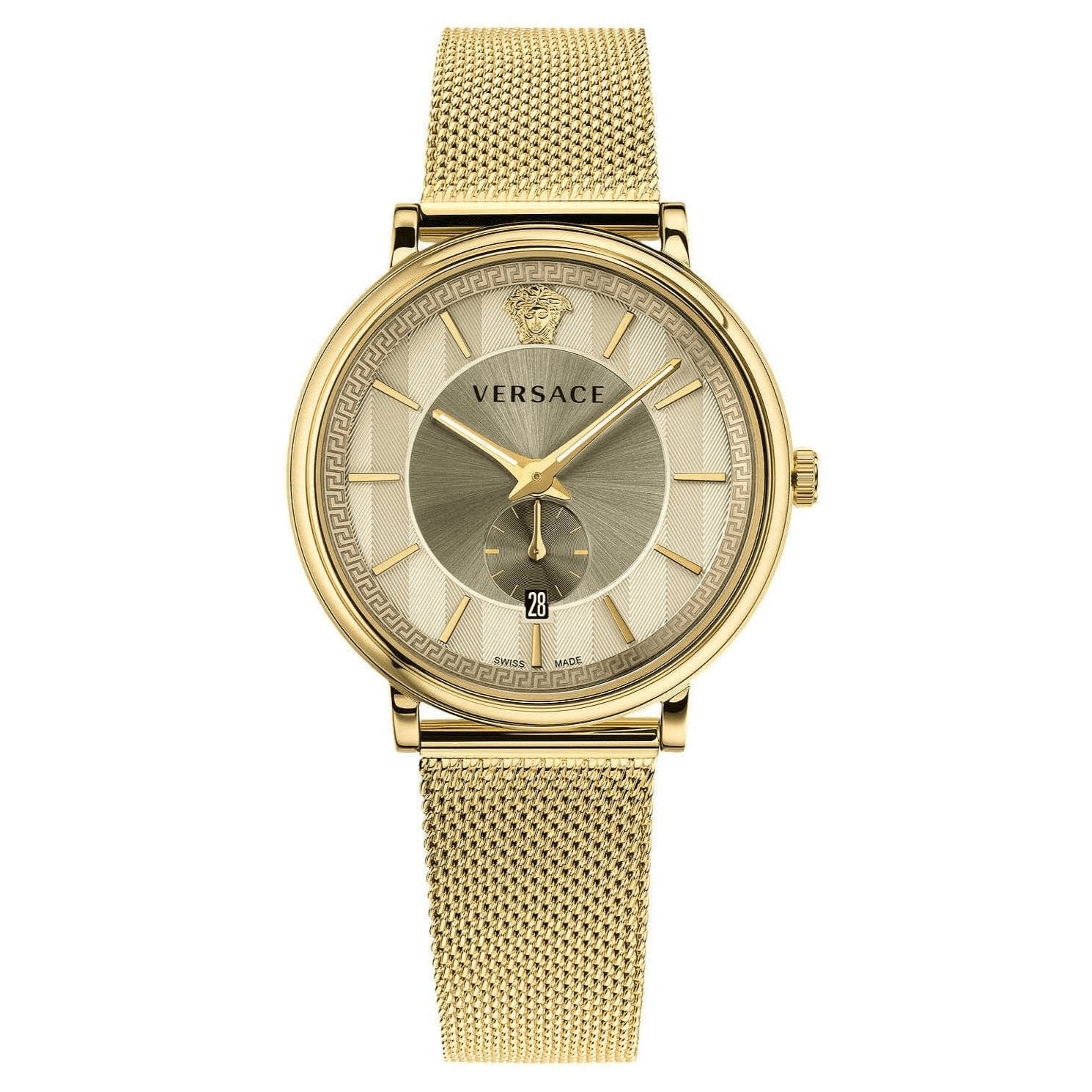 Versace Men's V-Circle Yellow Gold VBQ070017 - Watches & Crystals