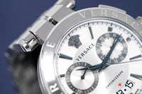 Versace Men's Watch Aion Chronograph 45mm White Silver VE1D00319