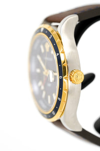 Thumbnail for Versace Men's Watch Hellenyium GMT Blue Leather V11080017 - Watches & Crystals