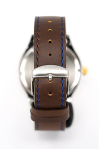 Thumbnail for Versace Men's Watch Hellenyium GMT Blue Leather V11080017 - Watches & Crystals