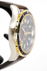 Thumbnail for Versace Men's Watch Hellenyium GMT Blue Leather V11080017 - Watches & Crystals